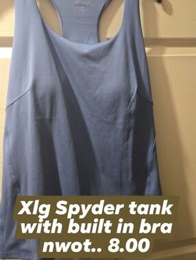 Spyder Women's Light Blue Racerback Tank